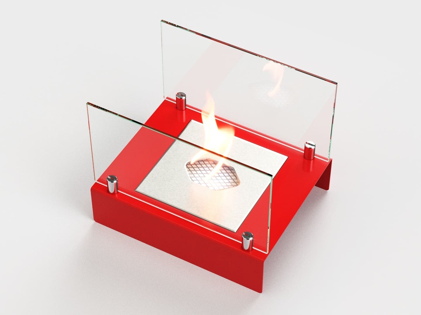 Настольный биокамин Lux Fire "Арлекино" M Красный по цене 11 253 руб.