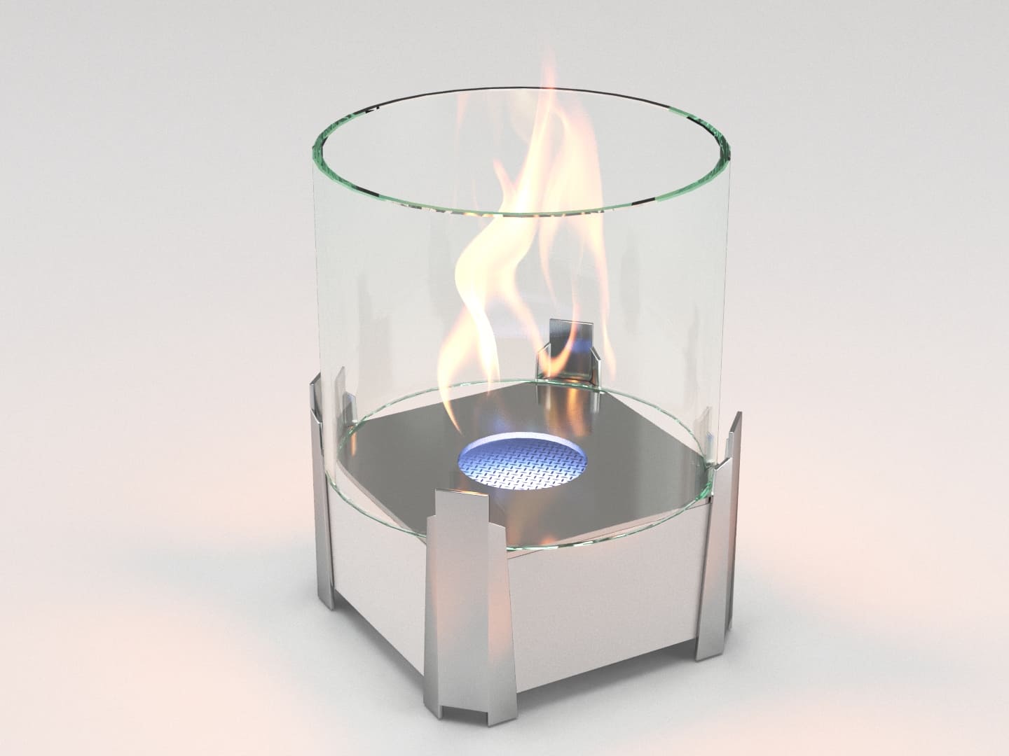 Настольный биокамин Lux Fire "Рондо" S Белый по цене 12 760 руб.