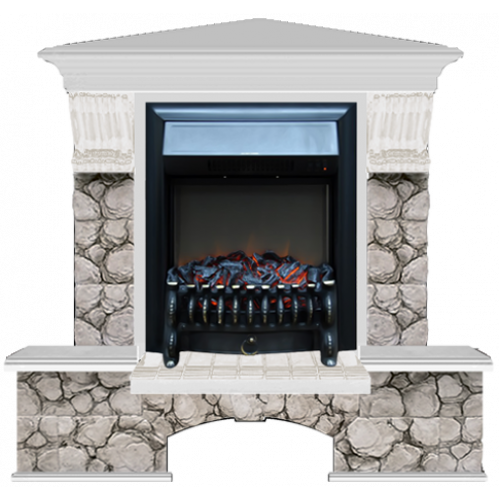 Бостон К Карелия угловой (беленый дуб)+Fobos Black