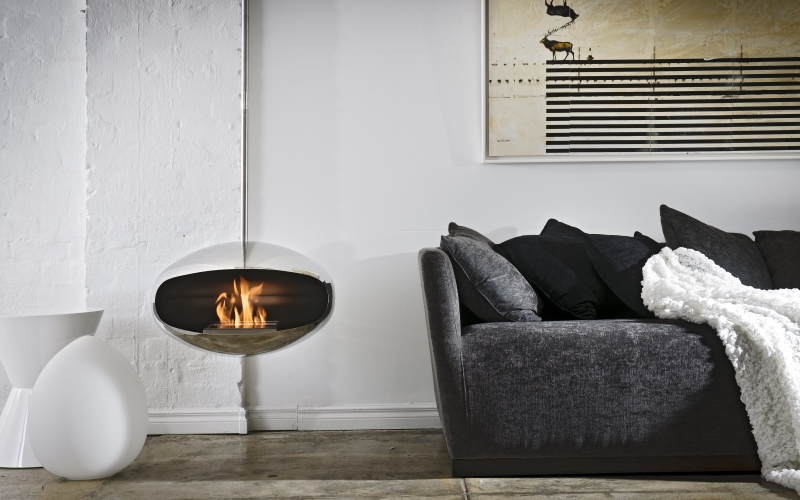 Подвесной биокамин Cocoon Aeris Stainless Steel по цене 202 800 руб.