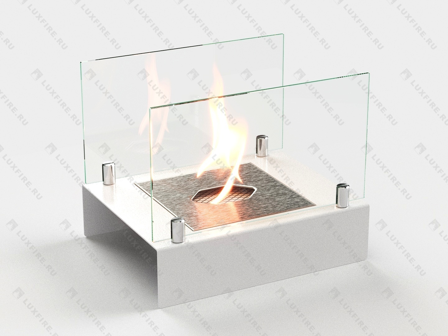 Настольный биокамин Lux Fire "Арлекино" М (белый) по цене 11 253 руб.