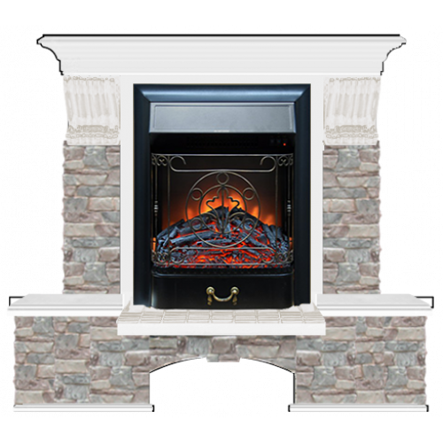 Бостон К Грот цветной (белый)+Majestic Black