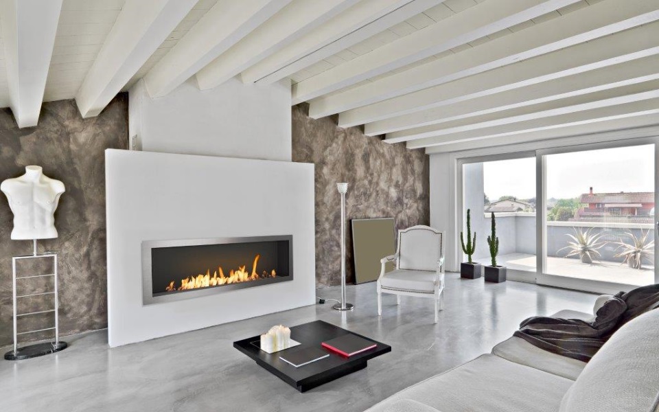 Встраиваемый дизайнерский биокамин Slimline Firebox 1650FSS по цене 382 700 руб.