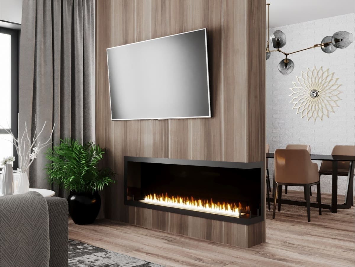 Биокамин "Русский огонь" Честер 1500 угловой правый по цене 47 800 руб.