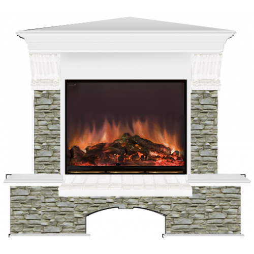 Бостон Грот однотонный угловой (белый)+Arte 23