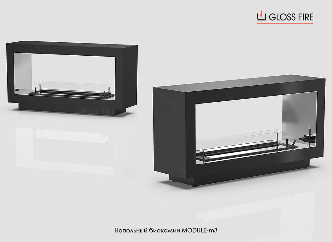 Напольный биокамин Module-m3 по цене 134 300 руб.