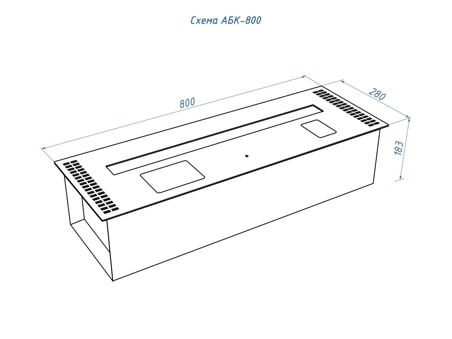 Автоматический биокамин Lux Fire Smart Flame 800 Black по цене 