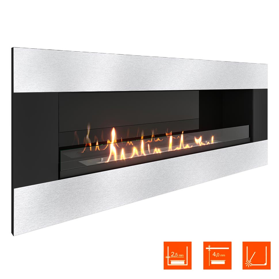 Биокамин SteelHeat GRAND-H 1200 стекло + стемалит по цене 59 850 руб.