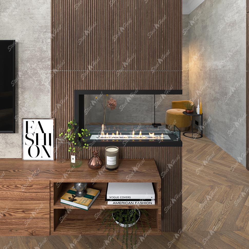 Биокамин торцевой SteelHeat Leader 900 по цене 31 170 руб.