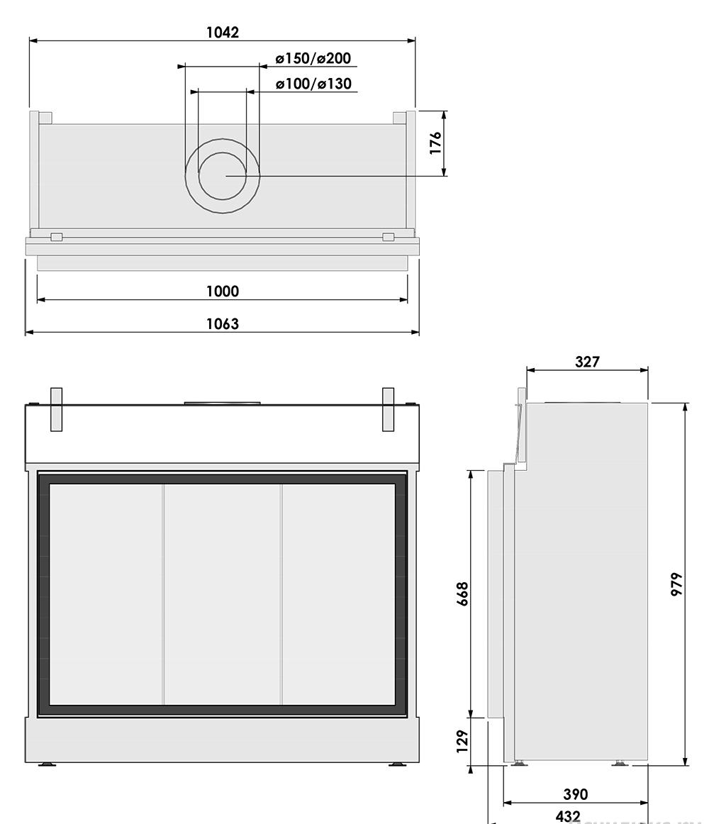 Газовый камин BellFires Original York Large