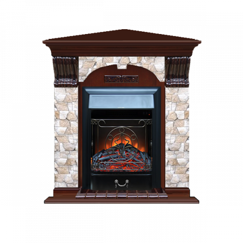 Арочный Арбат угловой (красное дерево)+Majestic Black