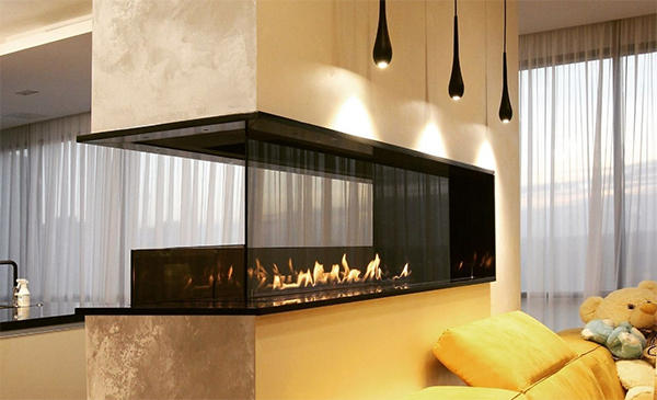 Встраиваемый биокамин / торцевой сквозной очаг 500 (SappFire) по цене 30 500 руб.