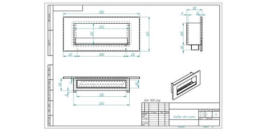 Биокамин ZeFire Elliot 1500 LONG по цене 52 500 руб.