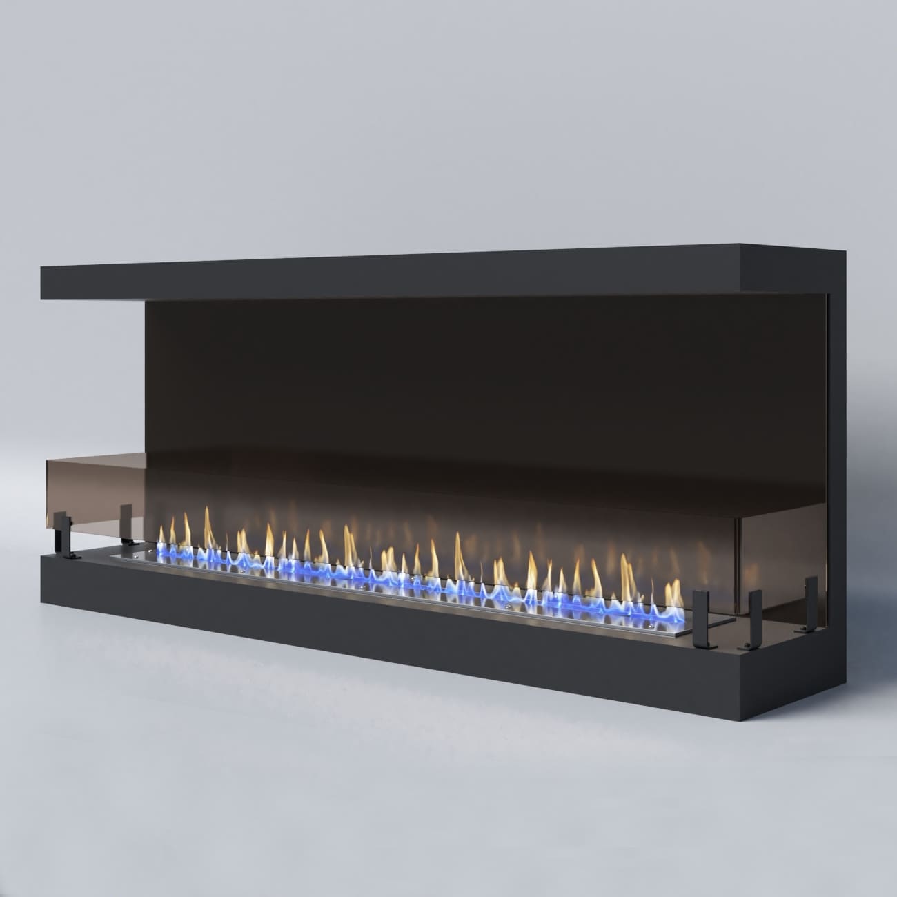 Биокамин "Русский огонь" Честер Фронт 1200 с защитным и декоративным стеклом по цене 58 220 руб.