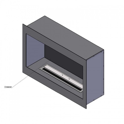 Встраиваемый очаг BioKer/DP design Стандарт 630х948х300 мм