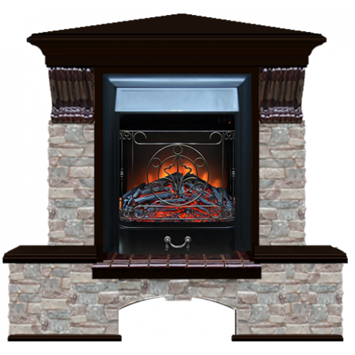 Бостон К Грот цветной угловой (венге)+Majestic Black