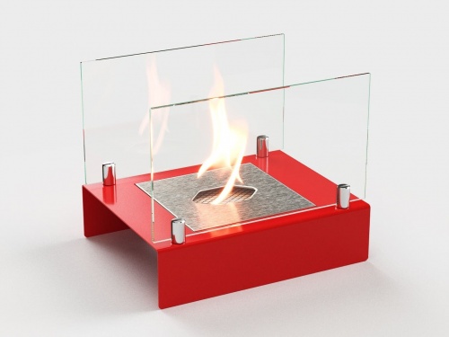 Настольный биокамин Lux Fire "Арлекино" M Красный