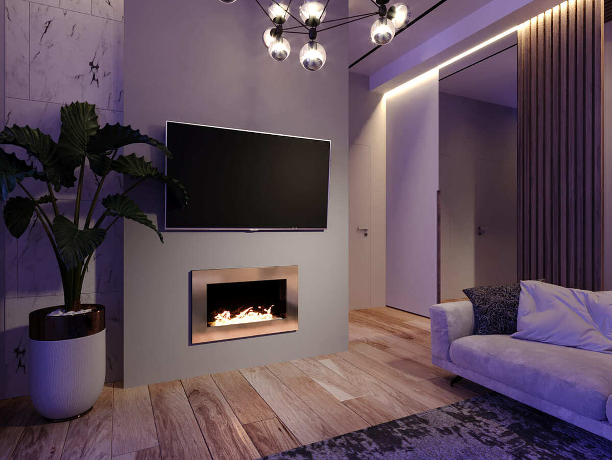 Биокамин "Русский огонь" Барокко 800V встраиваемый (высота 500мм.) по цене 33 400 руб.