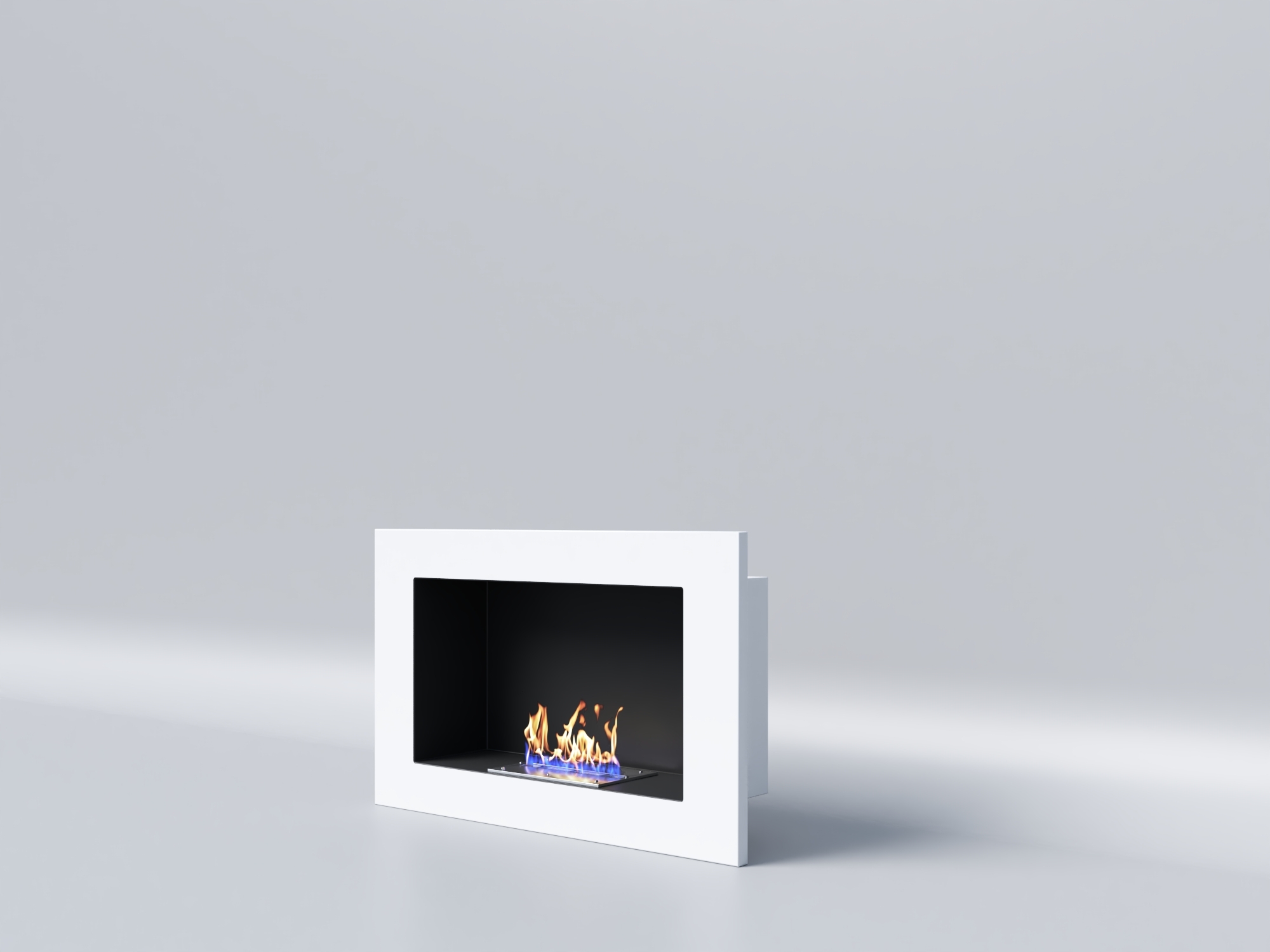 Биокамин "Русский огонь" Лайт Бланк 1200V с защитным стеклом по цене 26 250 руб.