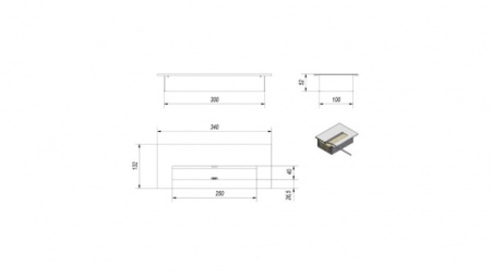 Биокамин Kratki JULIET/1500 TUV (1500x650) по цене &euro;719