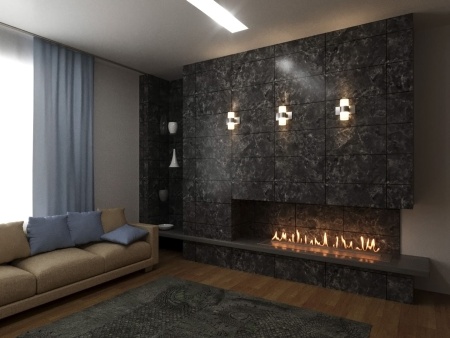 Автоматический биокамин Lux Fire Smart Flame 1500 Black по цене 