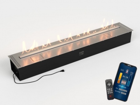 Автоматический биокамин Lux Fire Smart Flame 1600 RC INOX по цене 556 930 руб.
