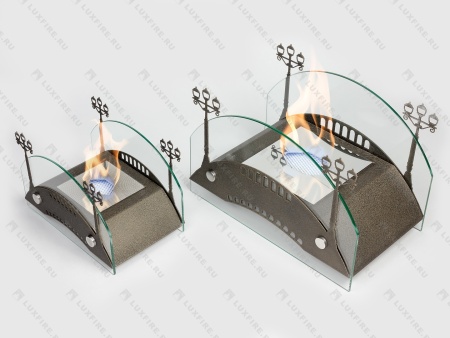 Настольный биокамин Lux Fire "Пушкинский мост" М (бронза) по цене 19 602 руб.
