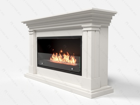 Биокамин Lux Fire с порталом Ромео 42, белый по цене 124 306 руб.