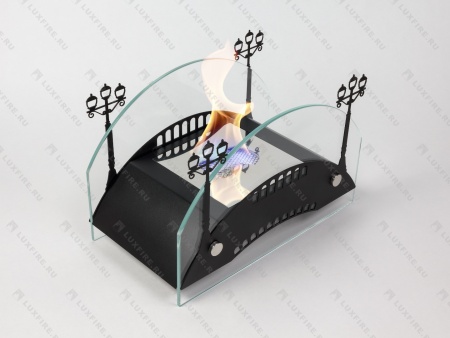 Настольный биокамин Lux Fire "Пушкинский мост" М (черный) по цене 19 602 руб.