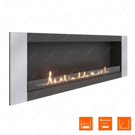 Биокамин SteelHeat LONG-V 1500 стекло по цене 59 800 руб.