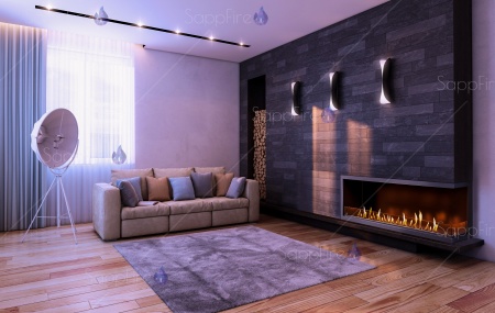 Встраиваемый угловой очаг 1200 SappFire по цене 46 850 руб.